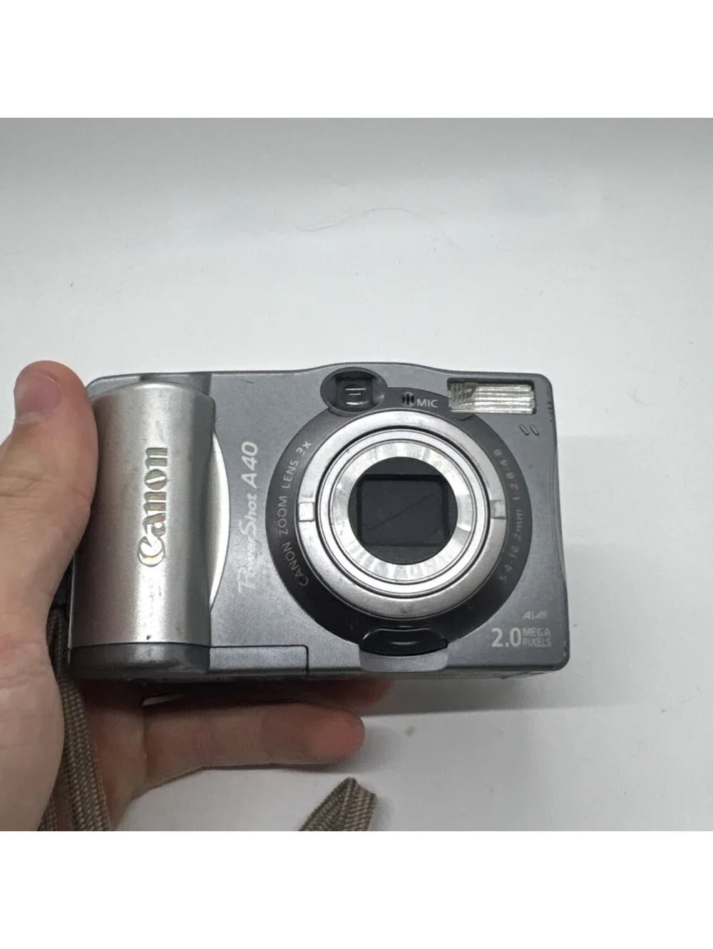 CANON PowerShot A40 Vintage Digital Camera 2MP w/4 GB Compact Flash Card